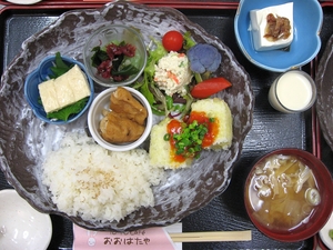 揚げだし豆腐のチリソースがけ