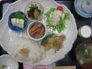 ピーマンの豆腐詰め